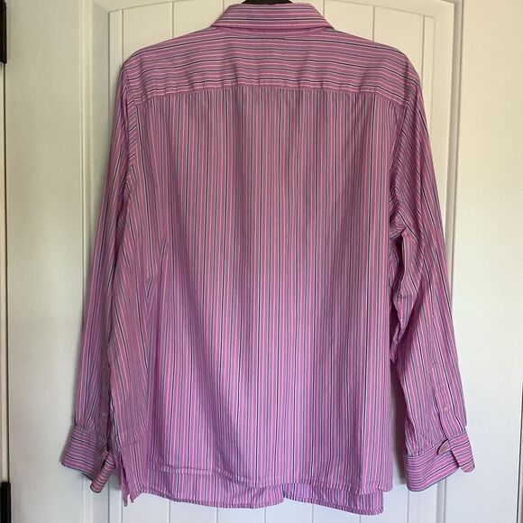 Lauren Ralph Lauren Pink Striped Button Down Shirt 💕💝❤ - Picture 2 of 5